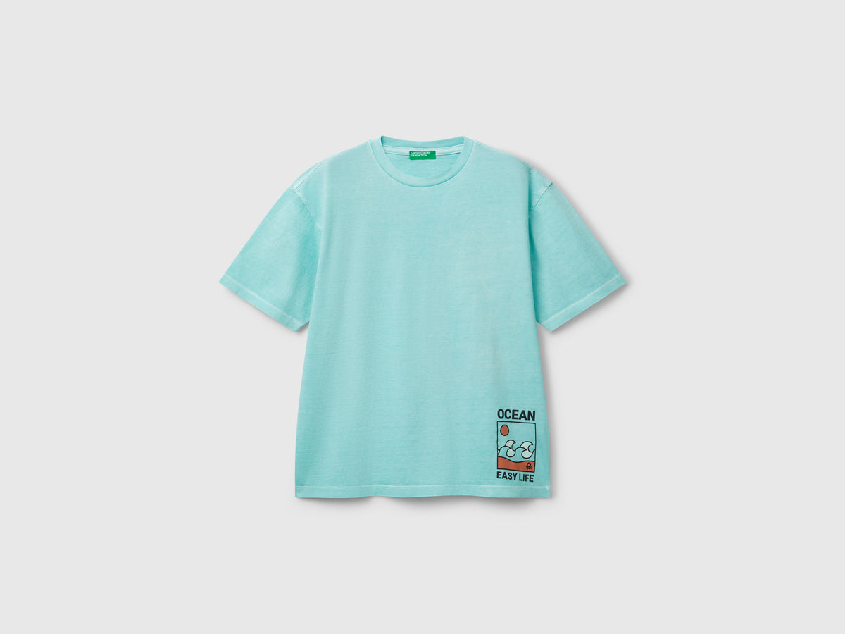 T-shirt con stampa davanti e dietro