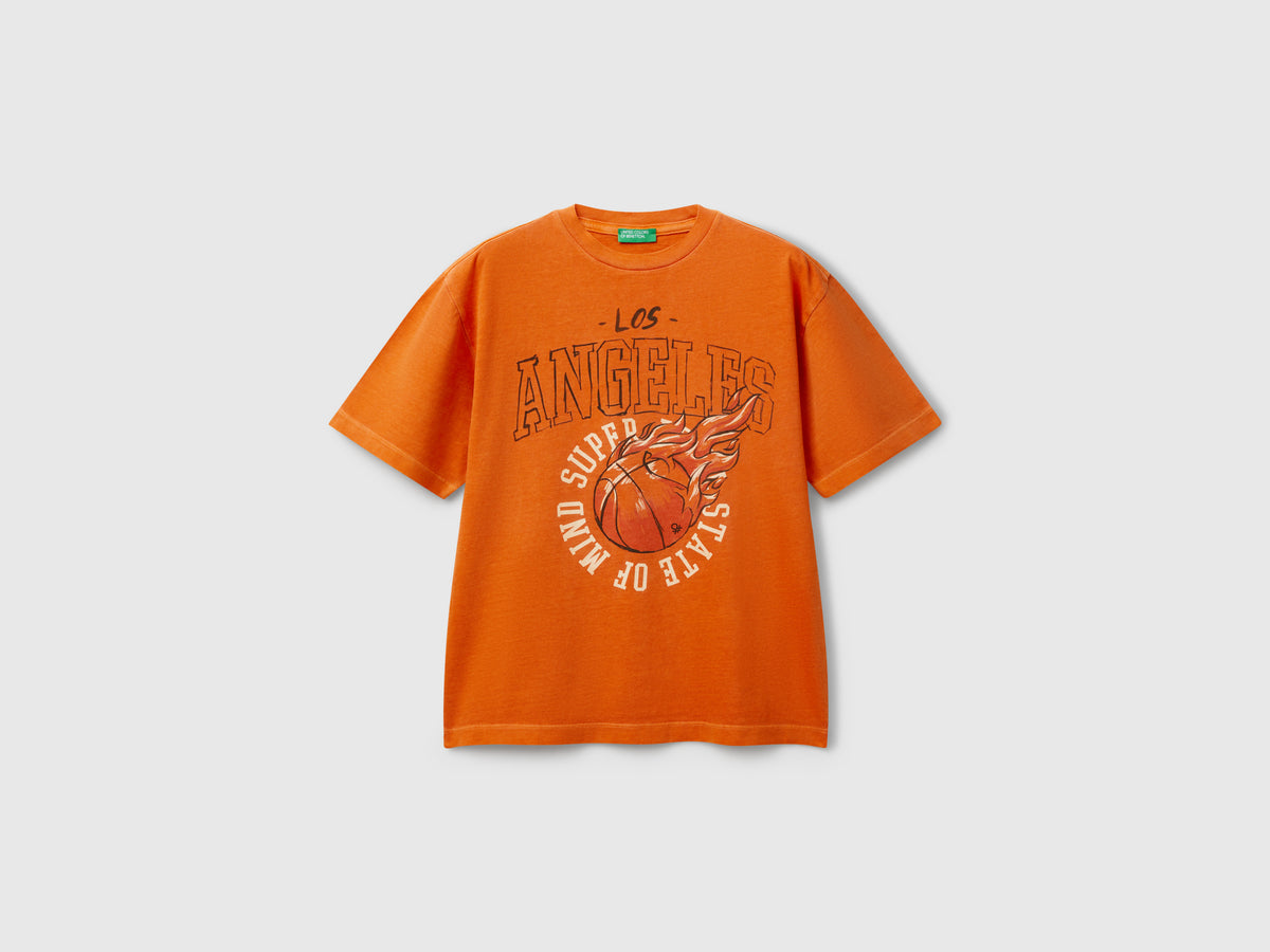 T-shirt con stampa davanti e dietro