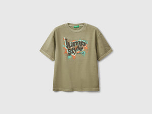 T-shirt con stampa davanti e dietro