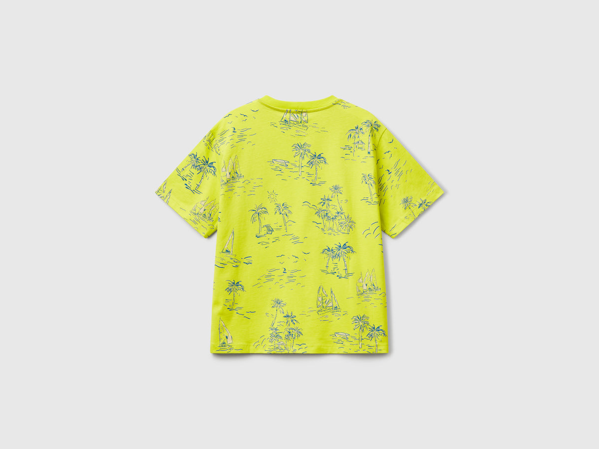 T-shirt con stampa mare