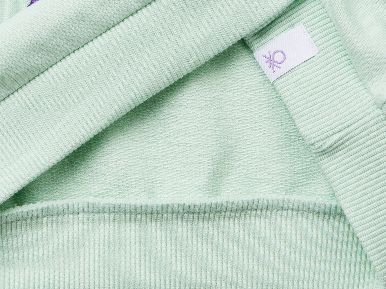 Felpa Snoopy ©Peanuts da bimba verde acqua 3 | Benetton Outlet