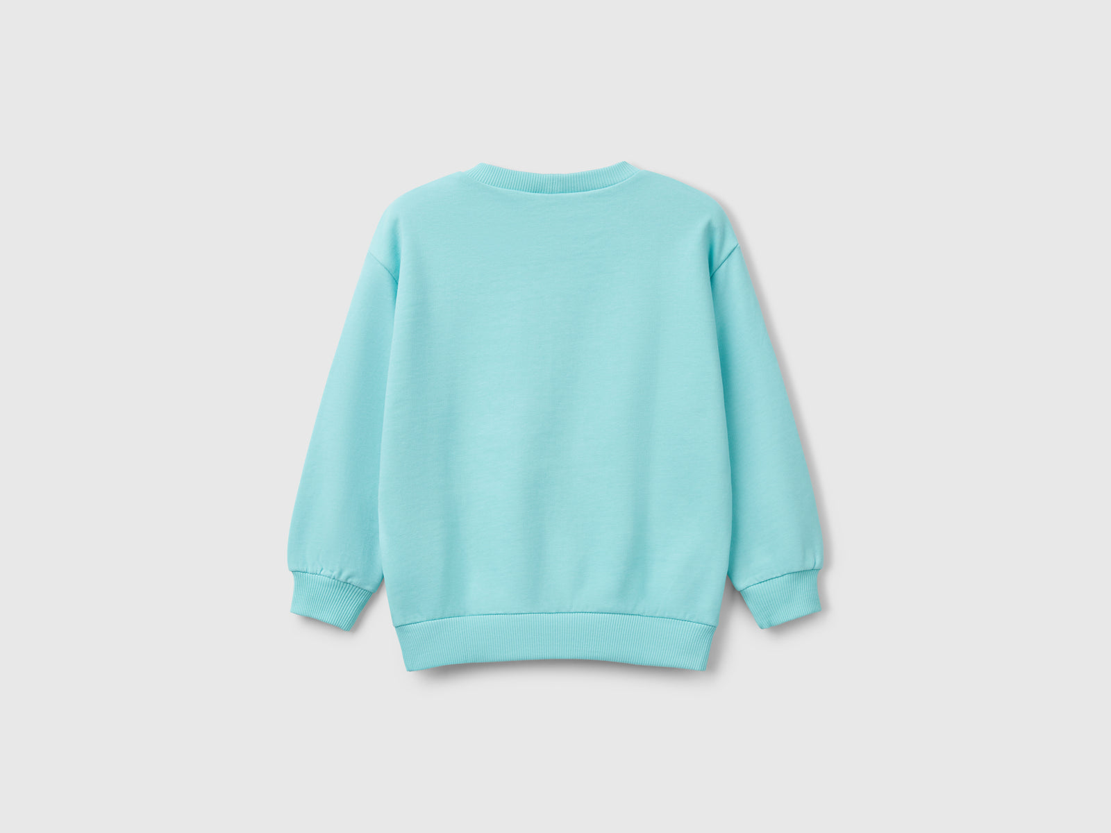 Felpa Snoopy ©Peanuts in cotone da bimbo turchese 2 | Benetton Outlet