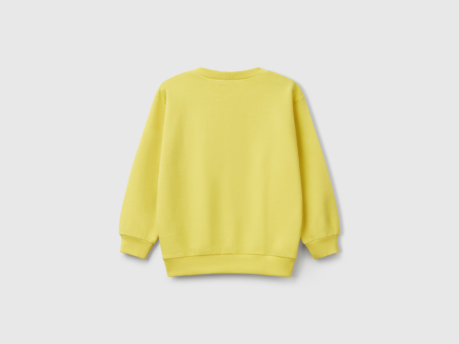 Felpa Snoopy ©Peanuts in cotone da bimbo giallo 2 | Benetton Outlet