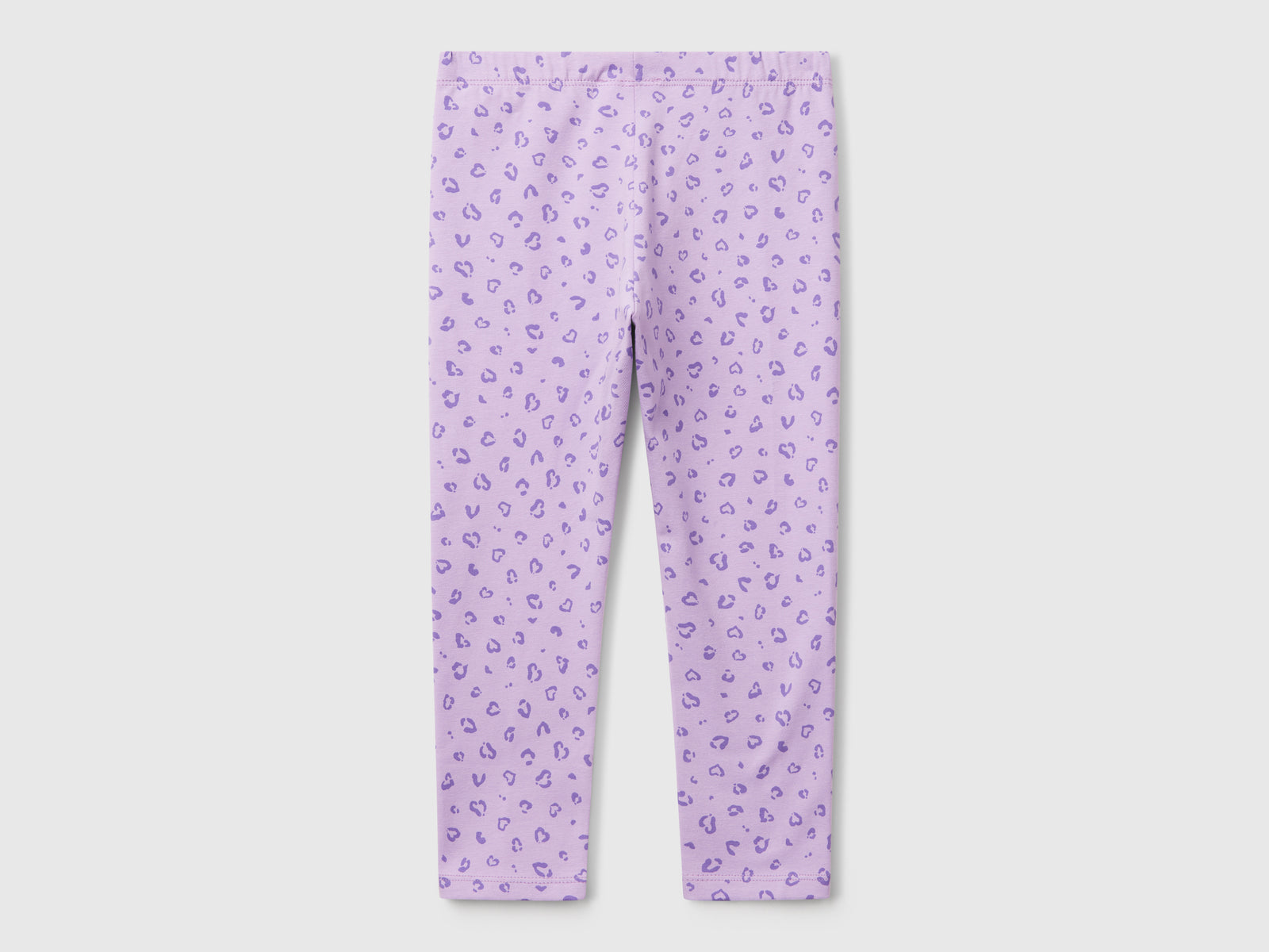 Leggings con stampa animalier da bimba lilla 2 | Benetton Outlet