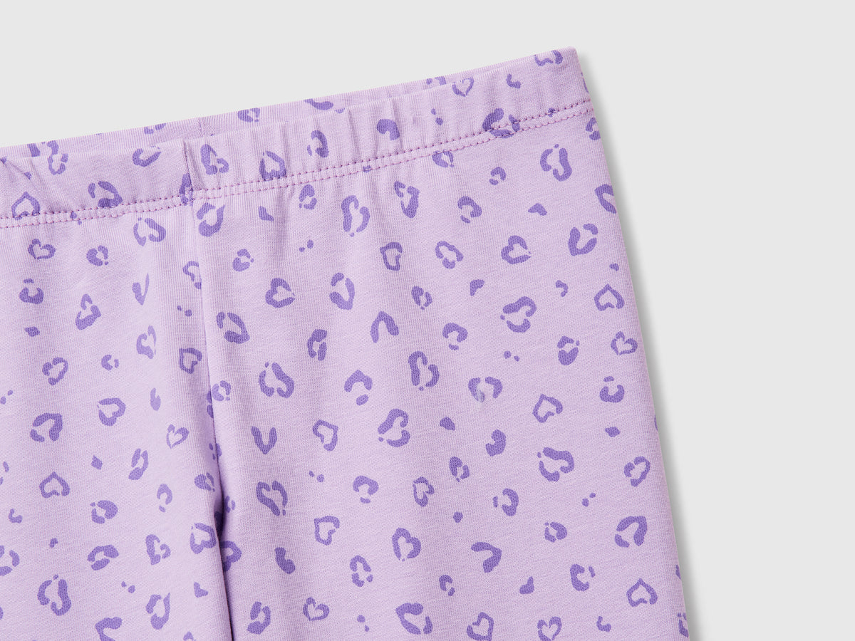 Leggings con stampa animalier