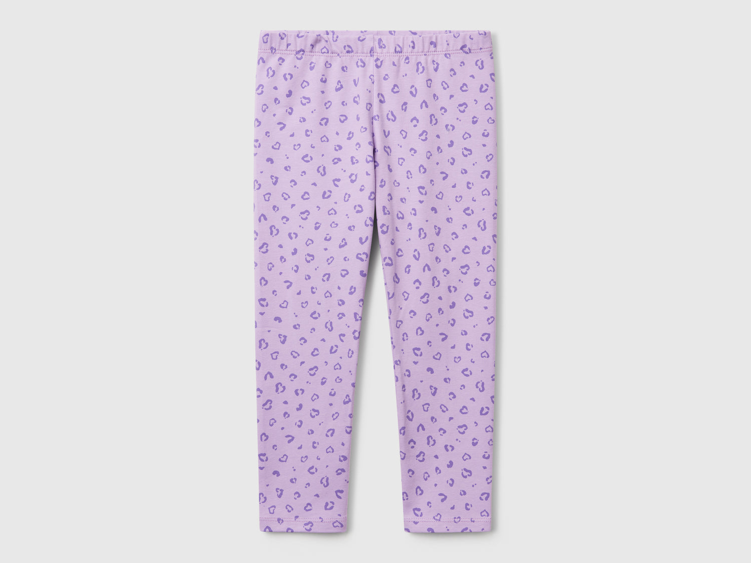 Leggings con stampa animalier da bimba lilla | Benetton Outlet