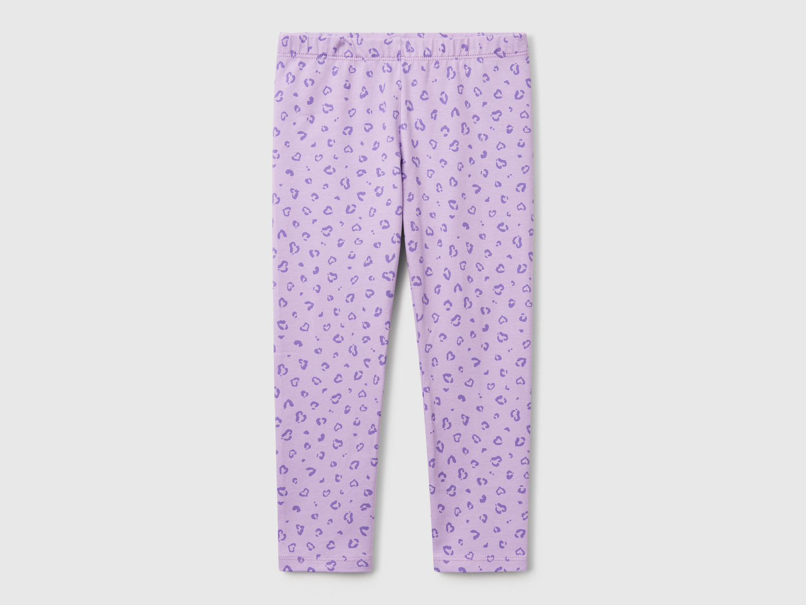 Leggings con stampa animalier da bimba lilla | Benetton Outlet