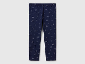 Leggings con stampa cuori