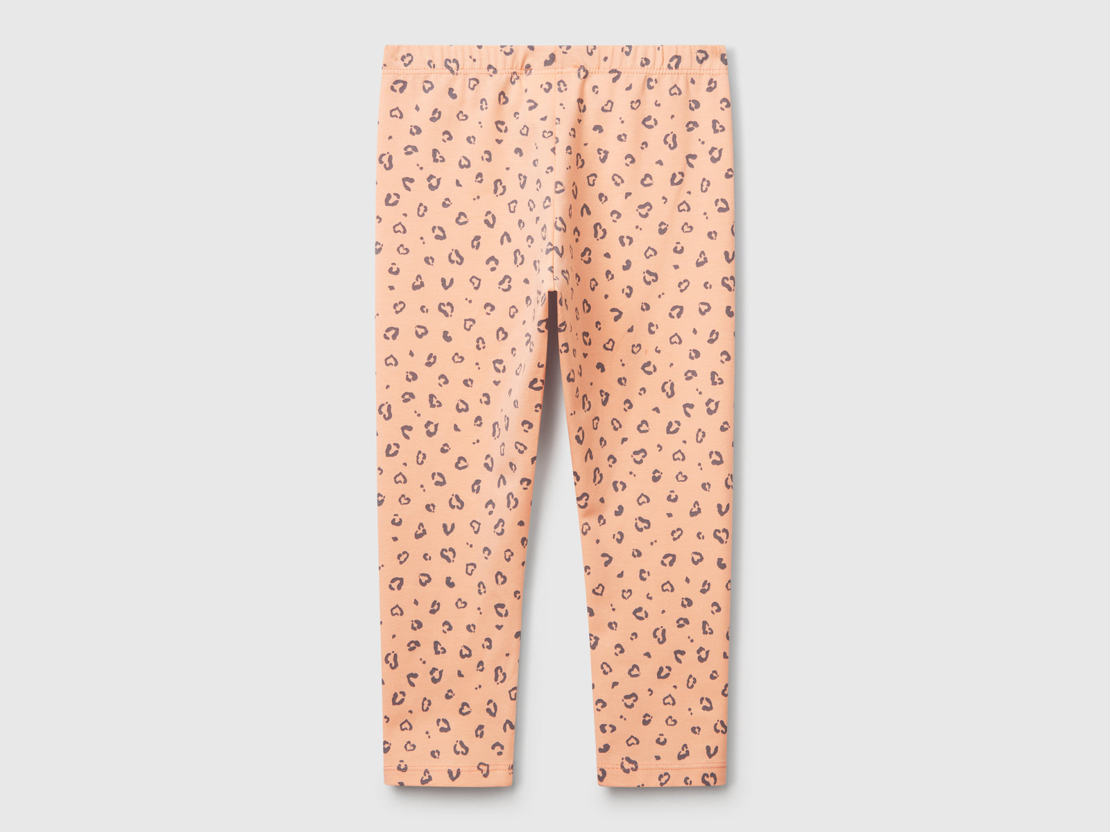 Leggings pesca con stampa animalier da bimba rosa 2 | Benetton Outlet