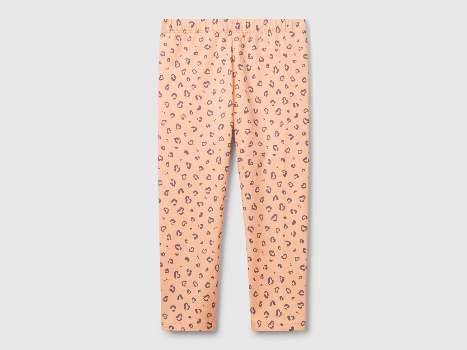 Leggings pesca con stampa animalier da bimba rosa | Benetton Outlet