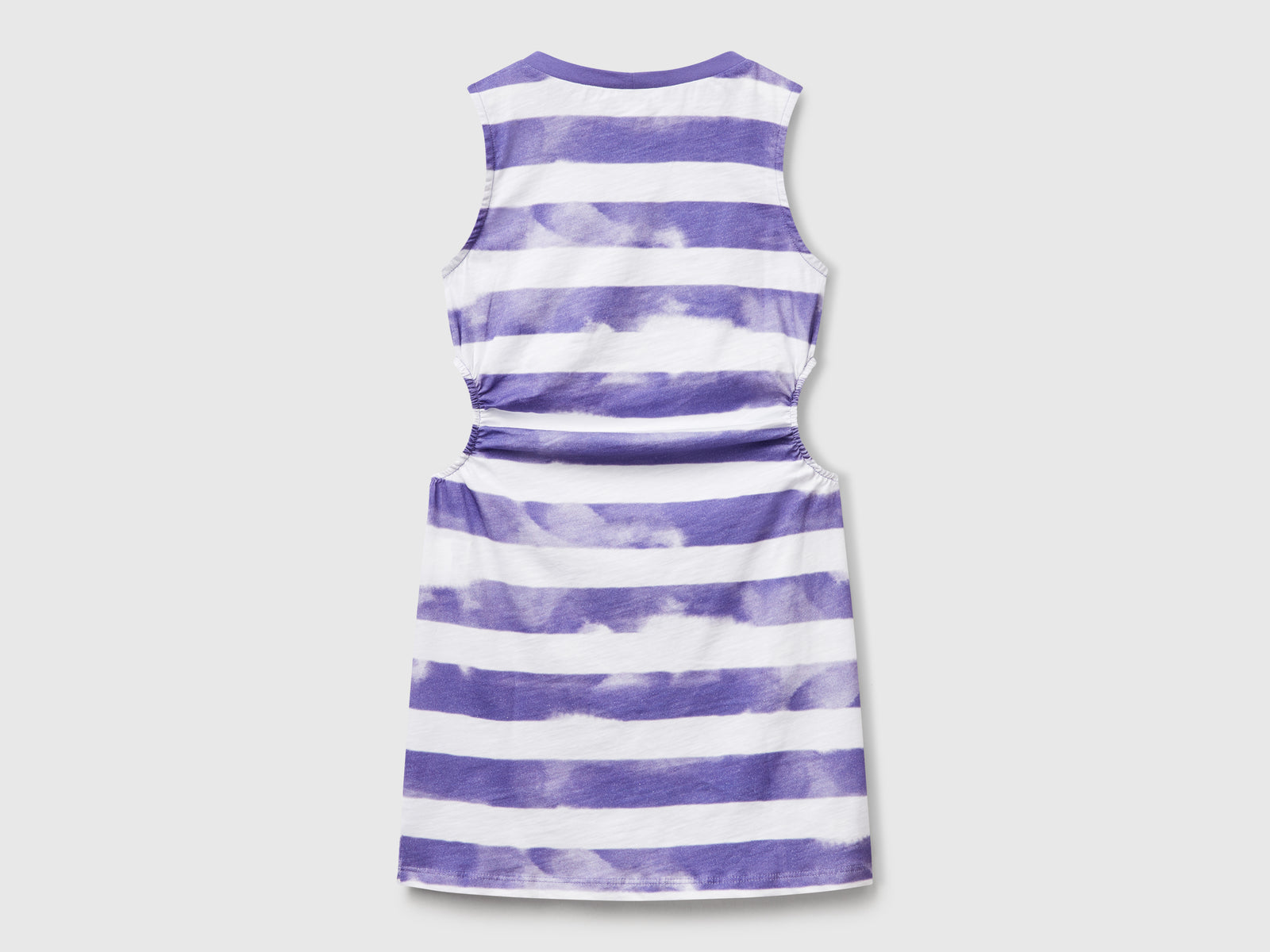 Vestito a righe con oblò da bambina viola 2 | Benetton Outlet