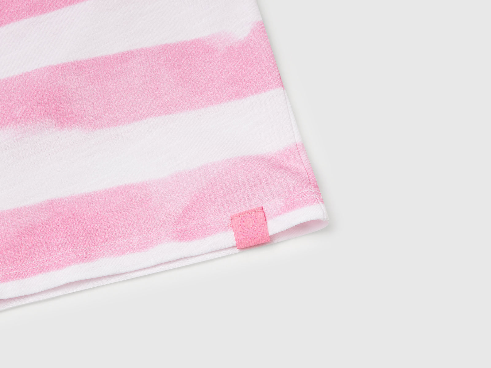 Vestito a righe con oblò da bambina rosa 3 | Benetton Outlet