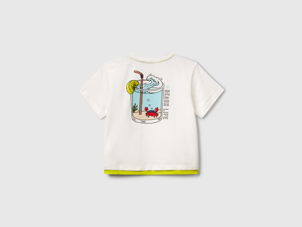 T-shirt over fit in cotone leggero