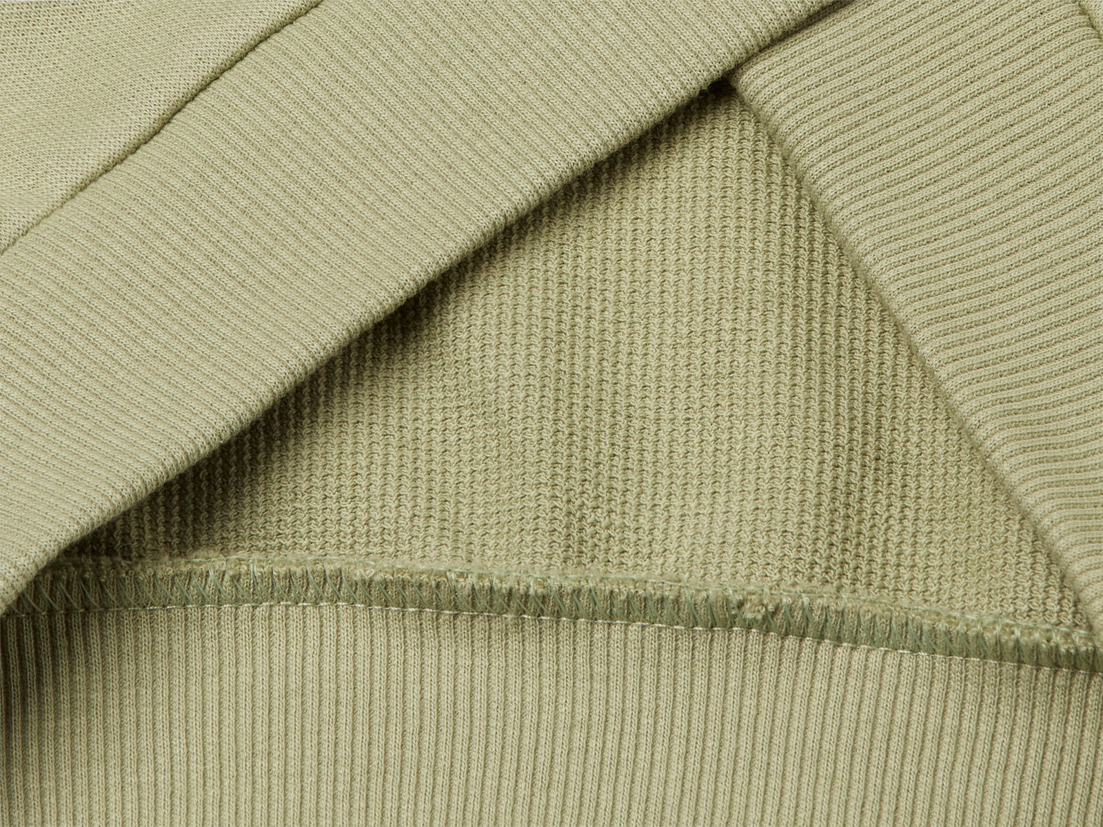 Felpa con cappuccio e taschino da bimbo verde oliva 3 | Benetton Outlet