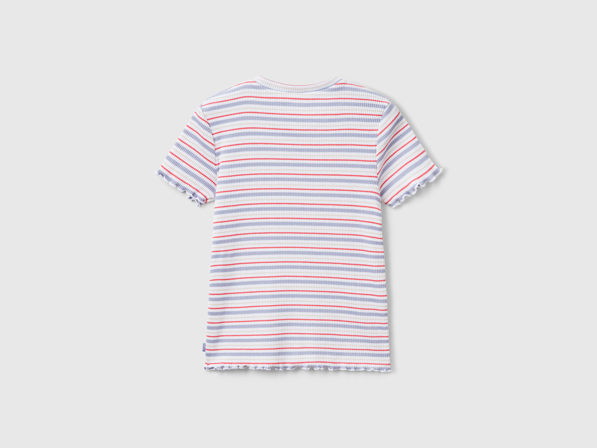 Maglietta a righe in cotone stretch