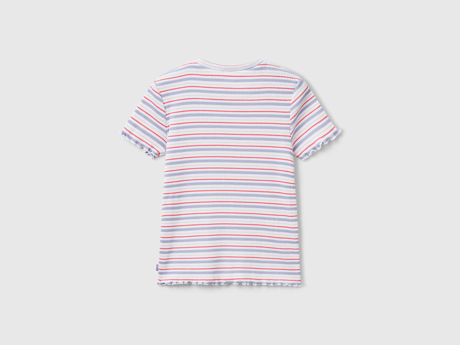Maglietta a righe in cotone stretch da bambina multi-color 2 | Benetton Outlet