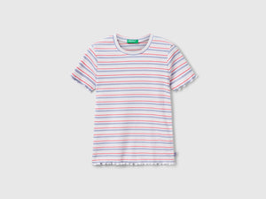 Maglietta a righe in cotone stretch