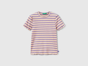 Maglietta a righe in cotone stretch