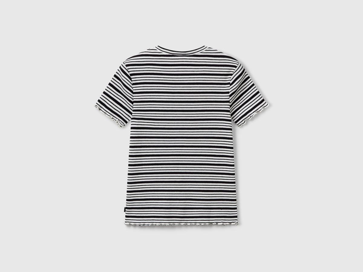 Maglietta a righe in cotone stretch