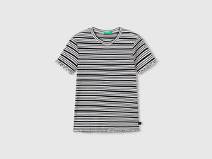 Maglietta a righe in cotone stretch