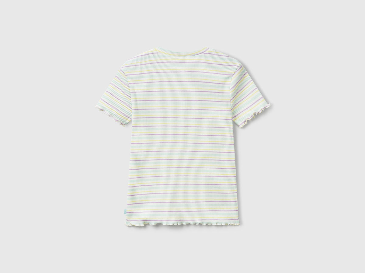Maglietta a righe in cotone stretch