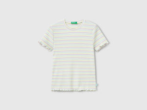 Maglietta a righe in cotone stretch