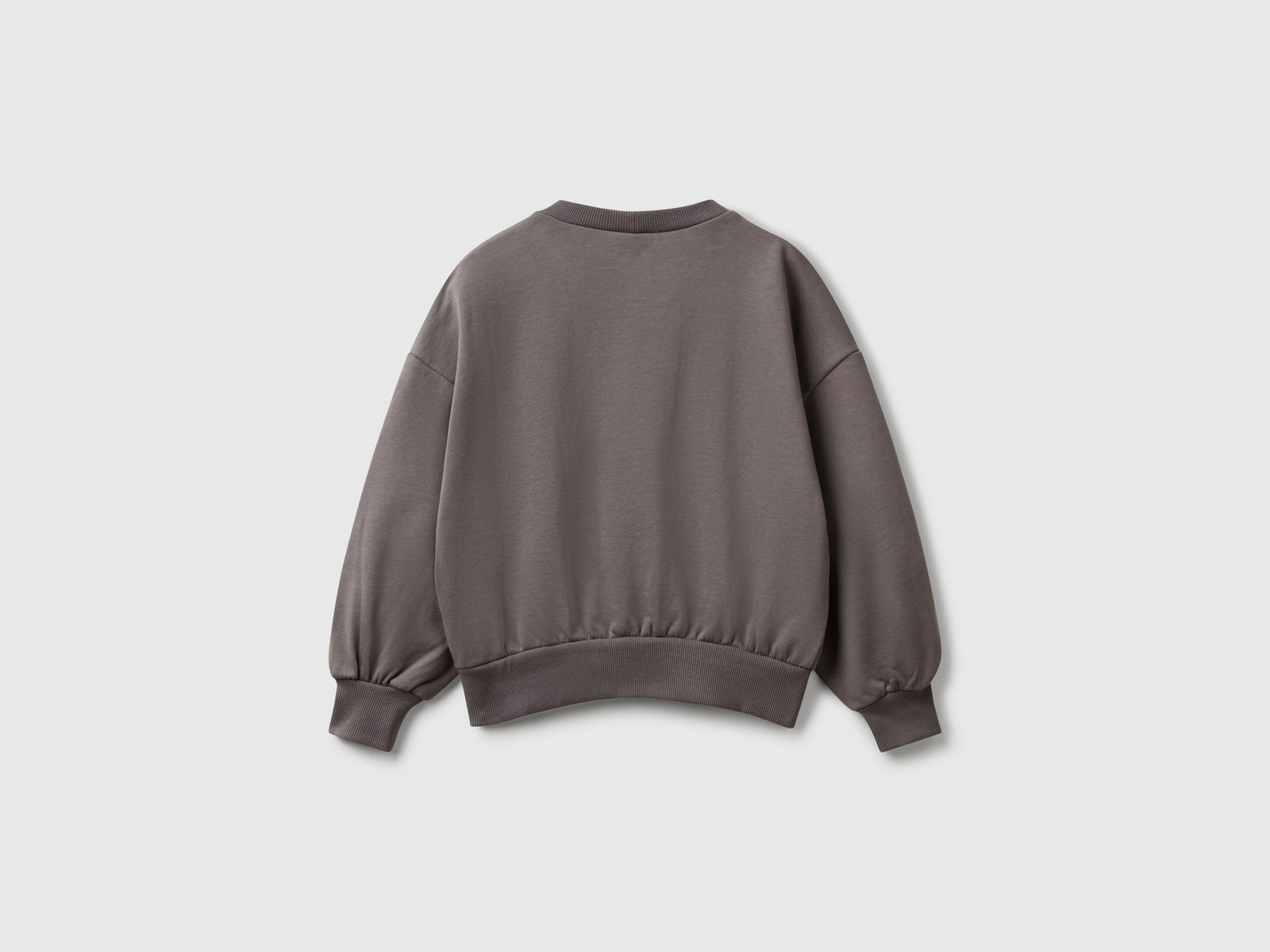Felpa oversize "The Rolling Stones" con strass da bambina grigio scuro 2 | Benetton Outlet