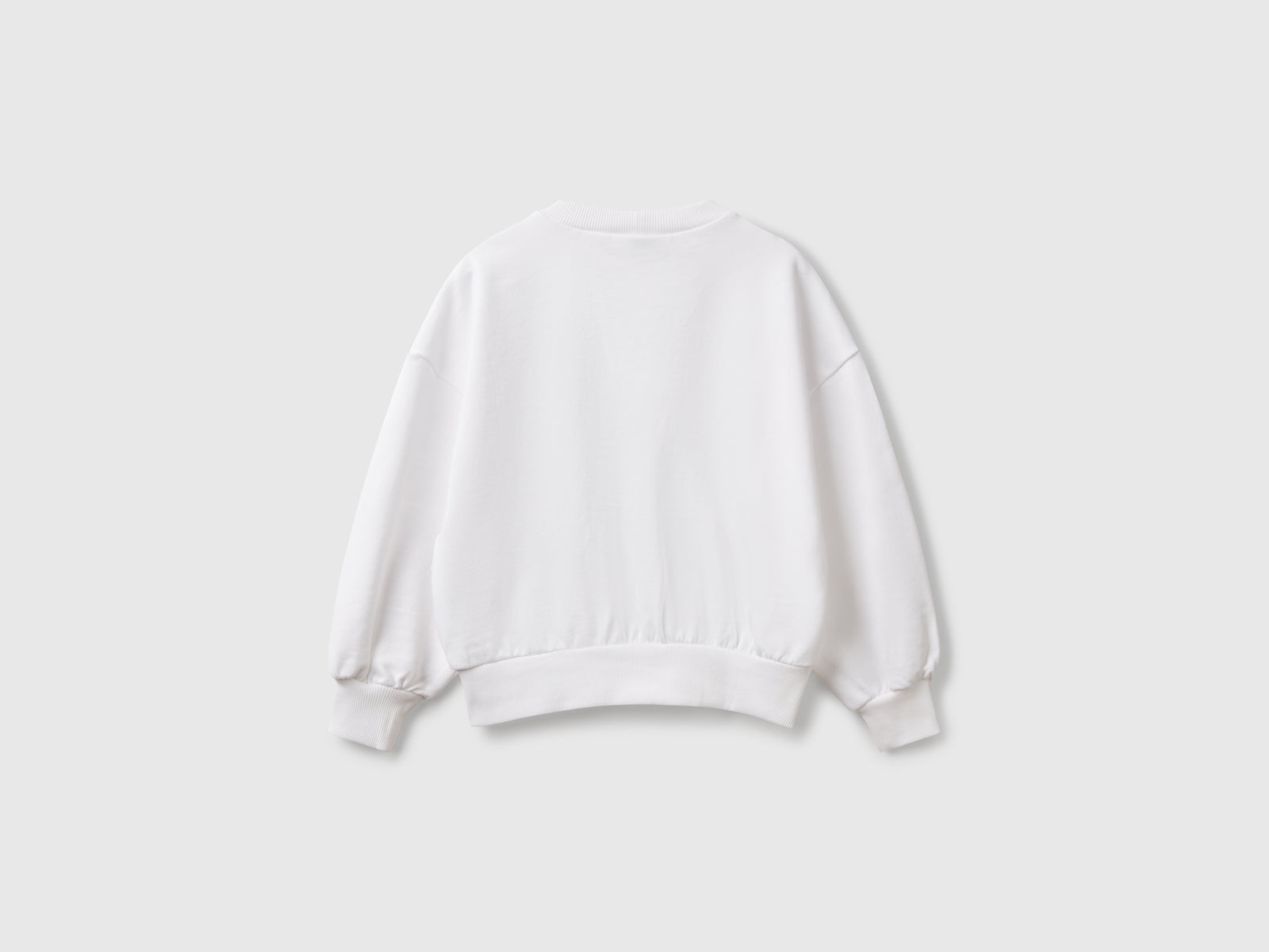 Felpa oversize "The Rolling Stones" con strass da bambina bianco 2 | Benetton Outlet