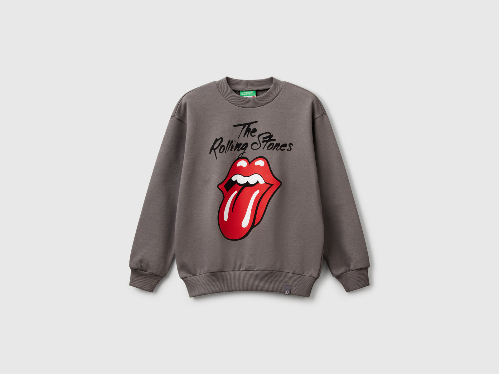 Felpa ampia "The Rolling Stones" da bambino grigio scuro | Benetton Outlet