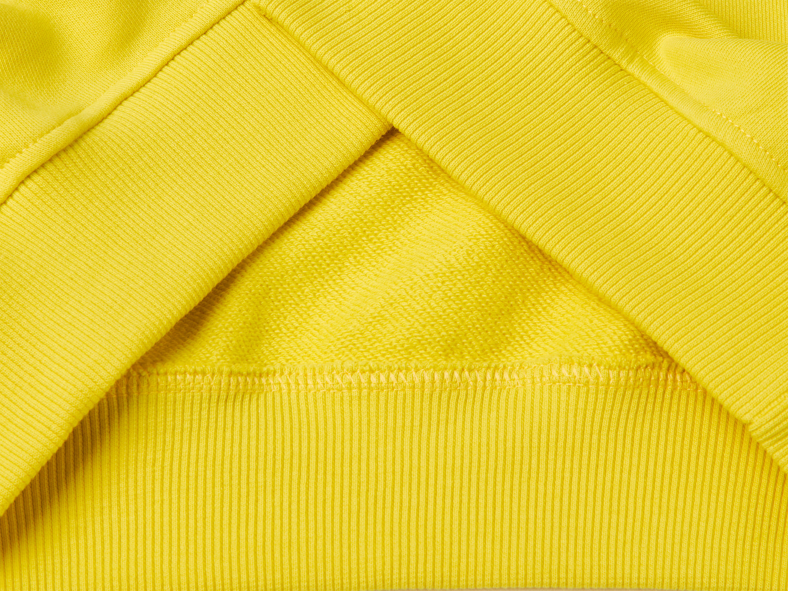 Felpa 100% cotone con stampa da bambino giallo 3 | Benetton Outlet