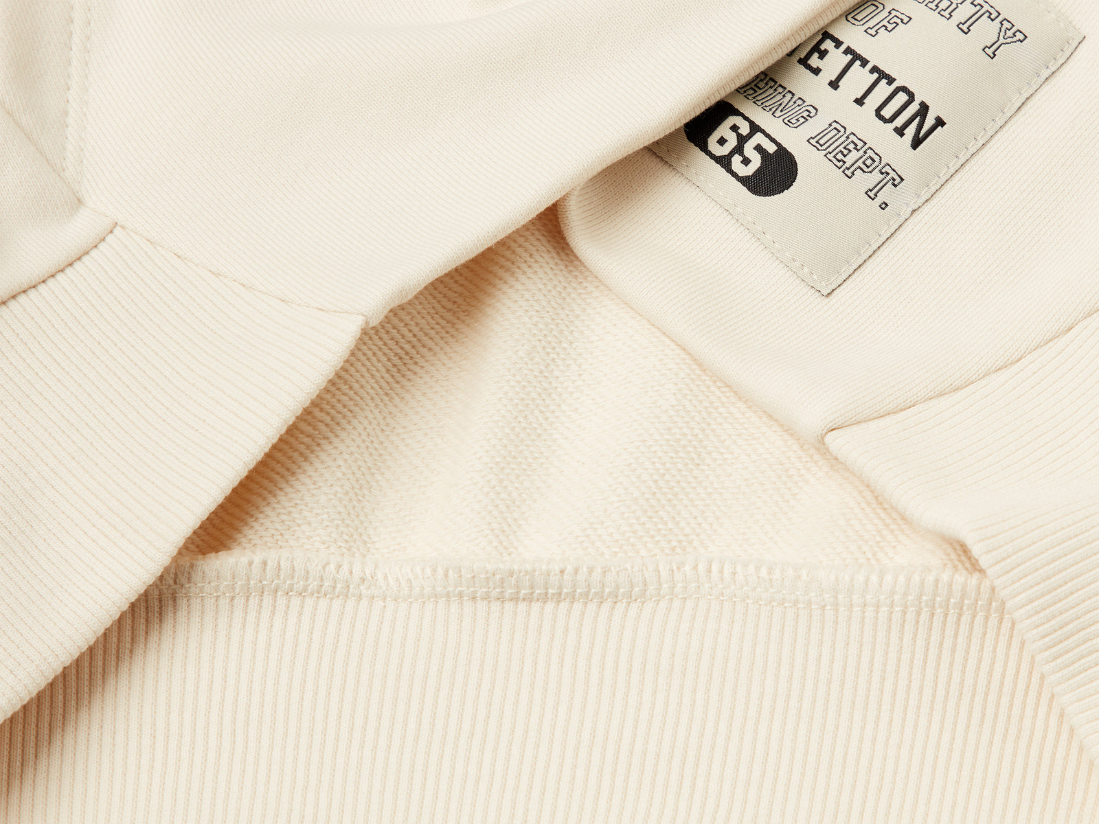 Felpa con tasca a marsupio da bambino beige 3 | Benetton Outlet