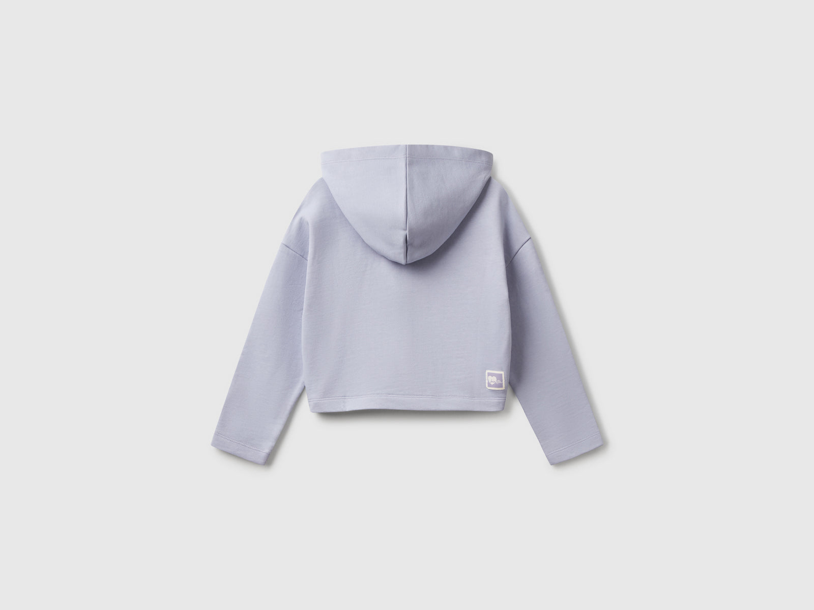 Felpa con fondo stondato da bambina pervinca 2 | Benetton Outlet
