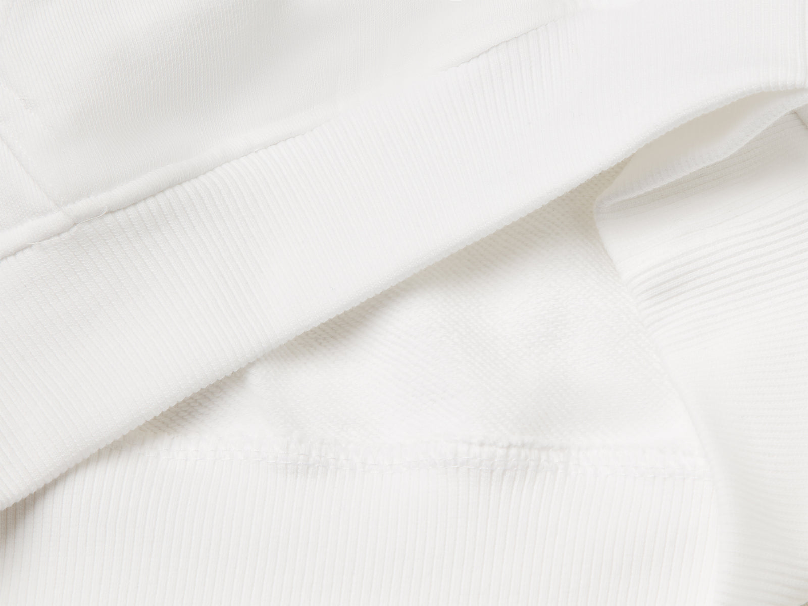 Felpa con stampa e cappuccio da bambino bianco 3 | Benetton Outlet
