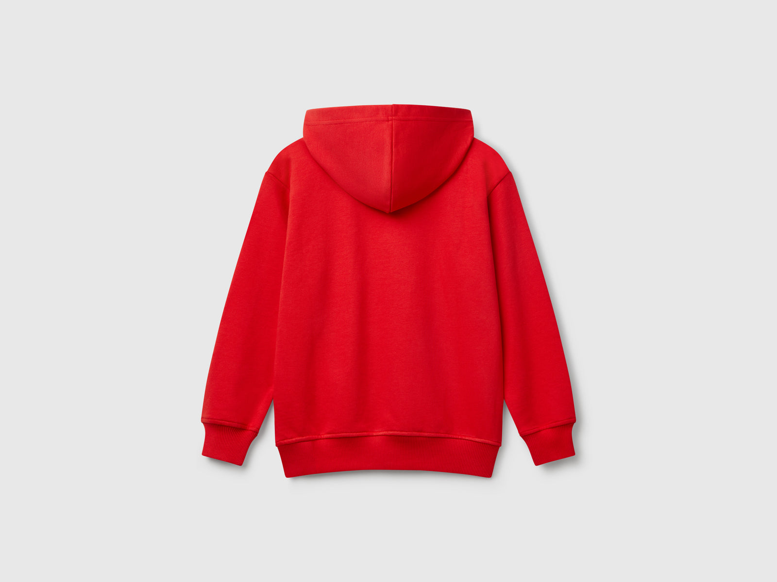 Felpa con stampa e cappuccio da bambino rosso 2 | Benetton Outlet