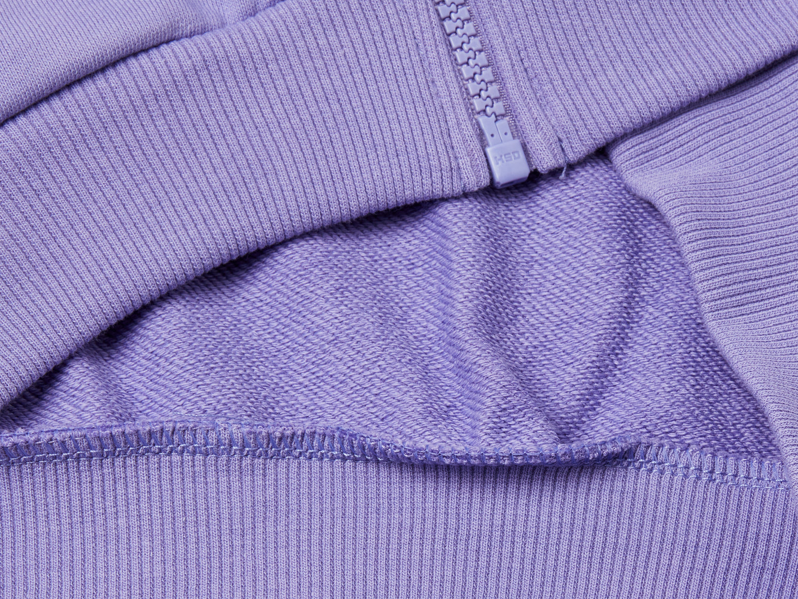 Felpa over fit con cappuccio da bambina pervinca 3 | Benetton Outlet