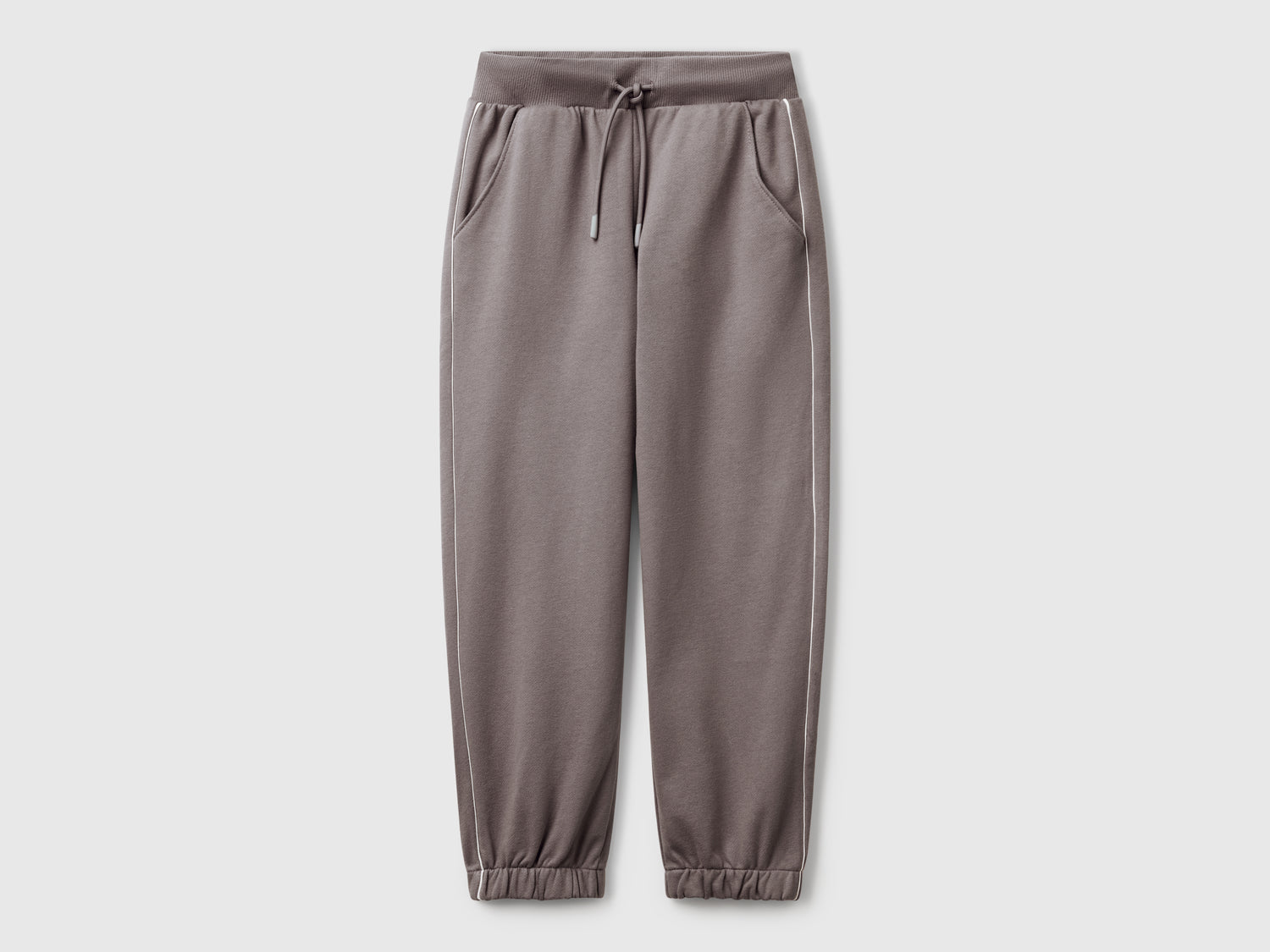 Pantaloni in felpa comfort fit da bambina grigio scuro | Benetton Outlet