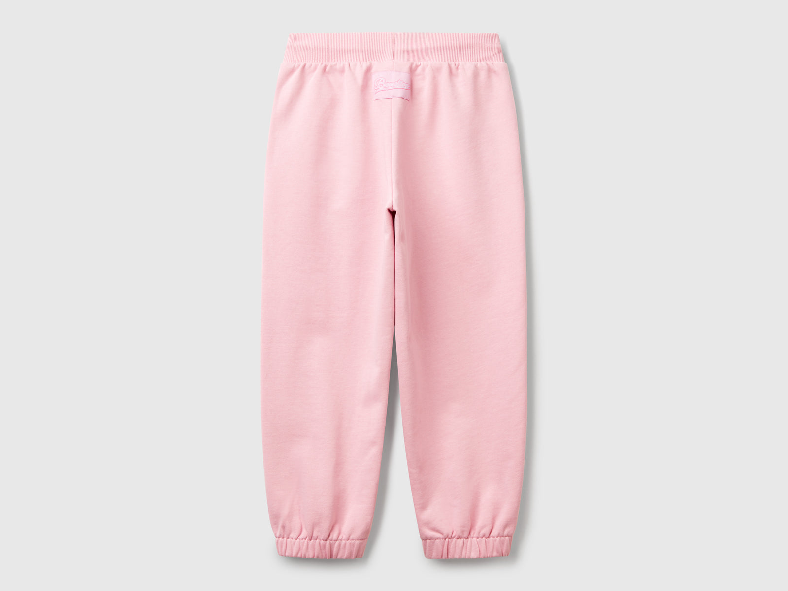 Pantaloni in felpa comfort fit da bambina rosa 2 | Benetton Outlet