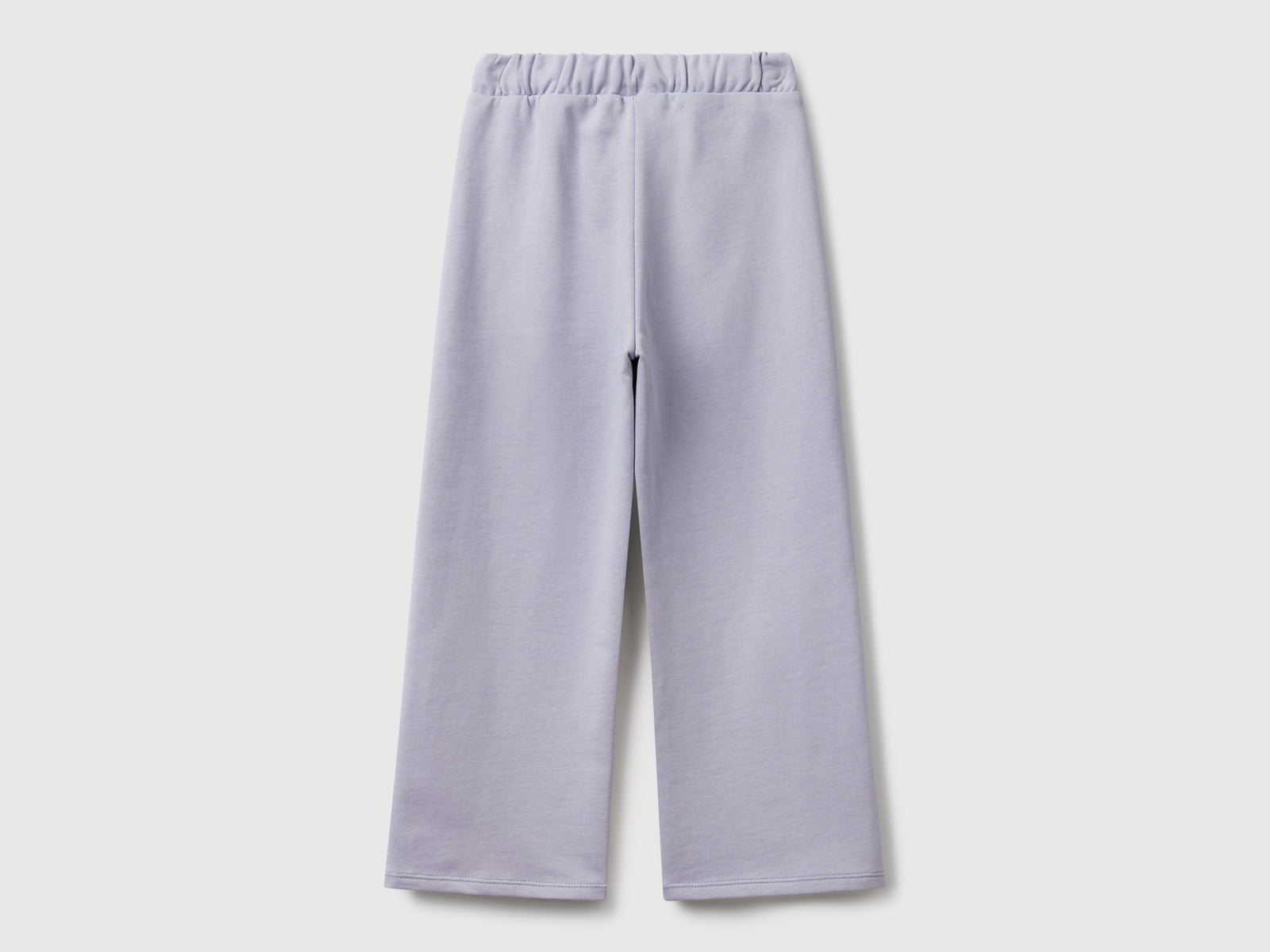 Pantaloni in felpa wide fit da bambina pervinca 2 | Benetton Outlet