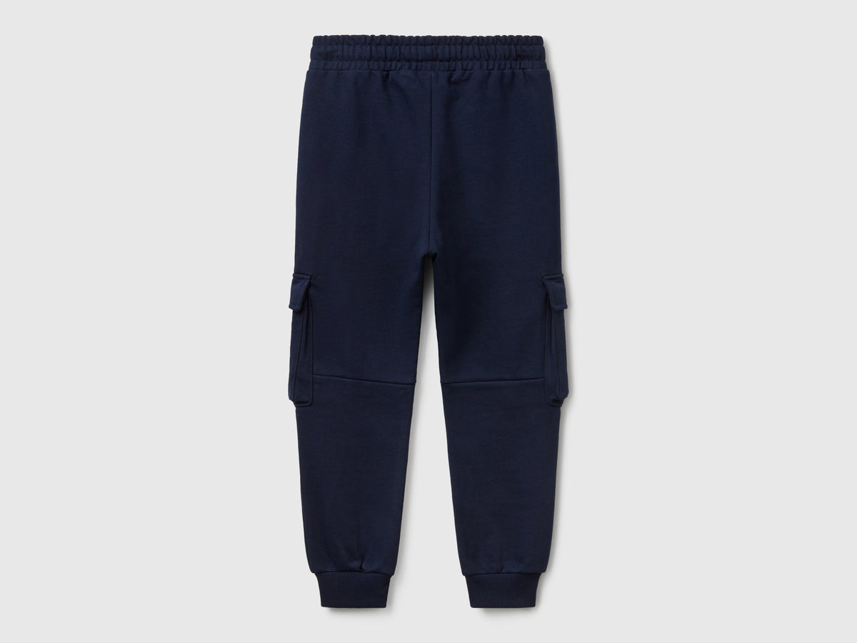 Pantaloni cargo in felpa