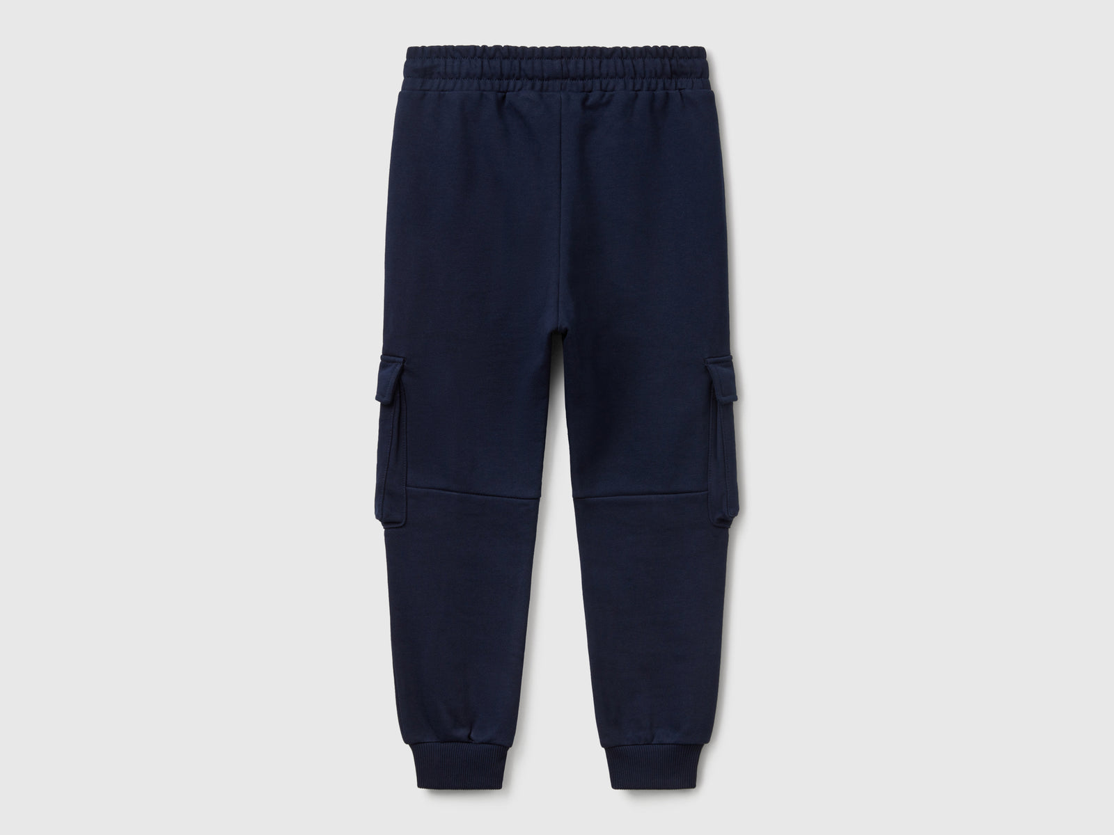 Pantaloni cargo in felpa da bambino blu scuro 2 | Benetton Outlet