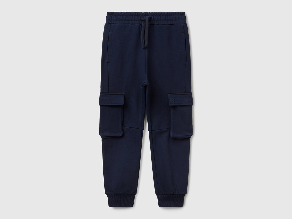 Pantaloni cargo in felpa