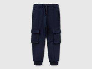 Pantaloni cargo in felpa