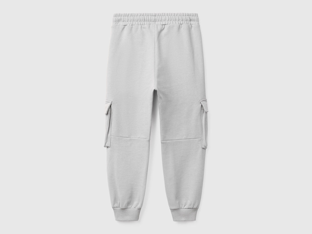 Pantaloni cargo in felpa