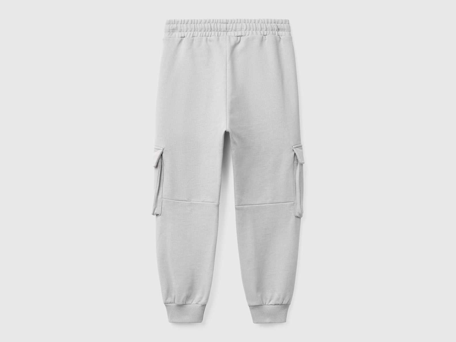 Pantaloni cargo in felpa da bambino grigio 2 | Benetton Outlet
