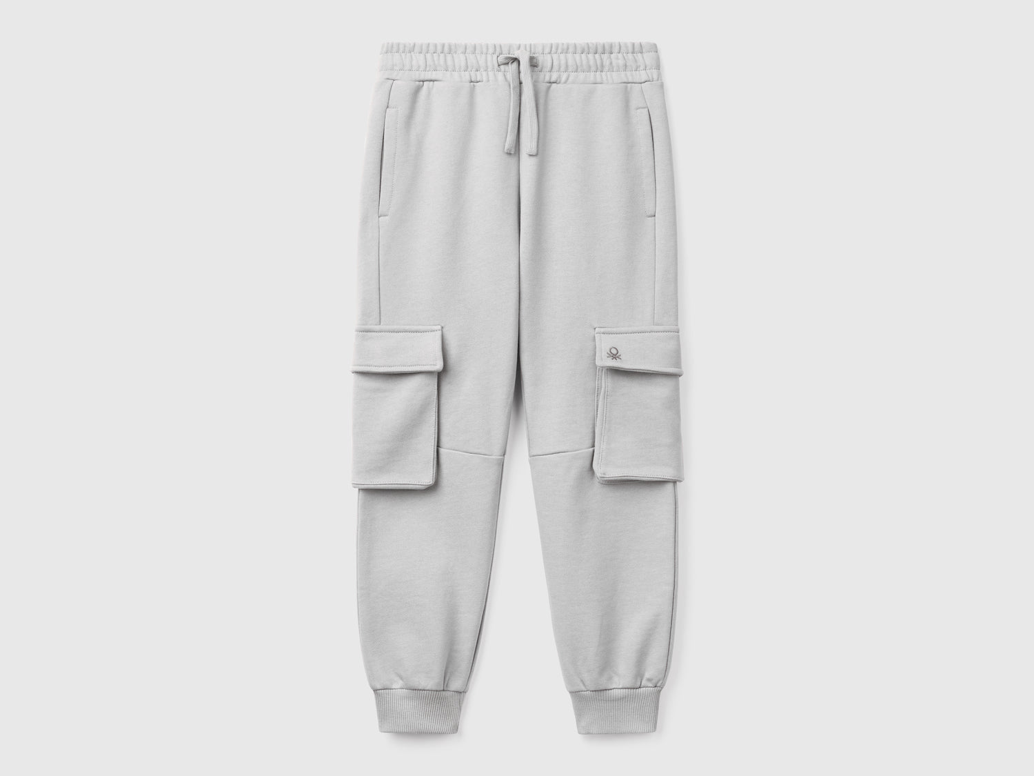 Pantaloni cargo in felpa da bambino grigio | Benetton Outlet