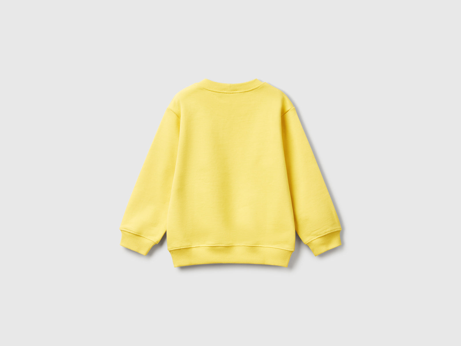 Felpa girocollo con stampa da bimbo giallo 2 | Benetton Outlet