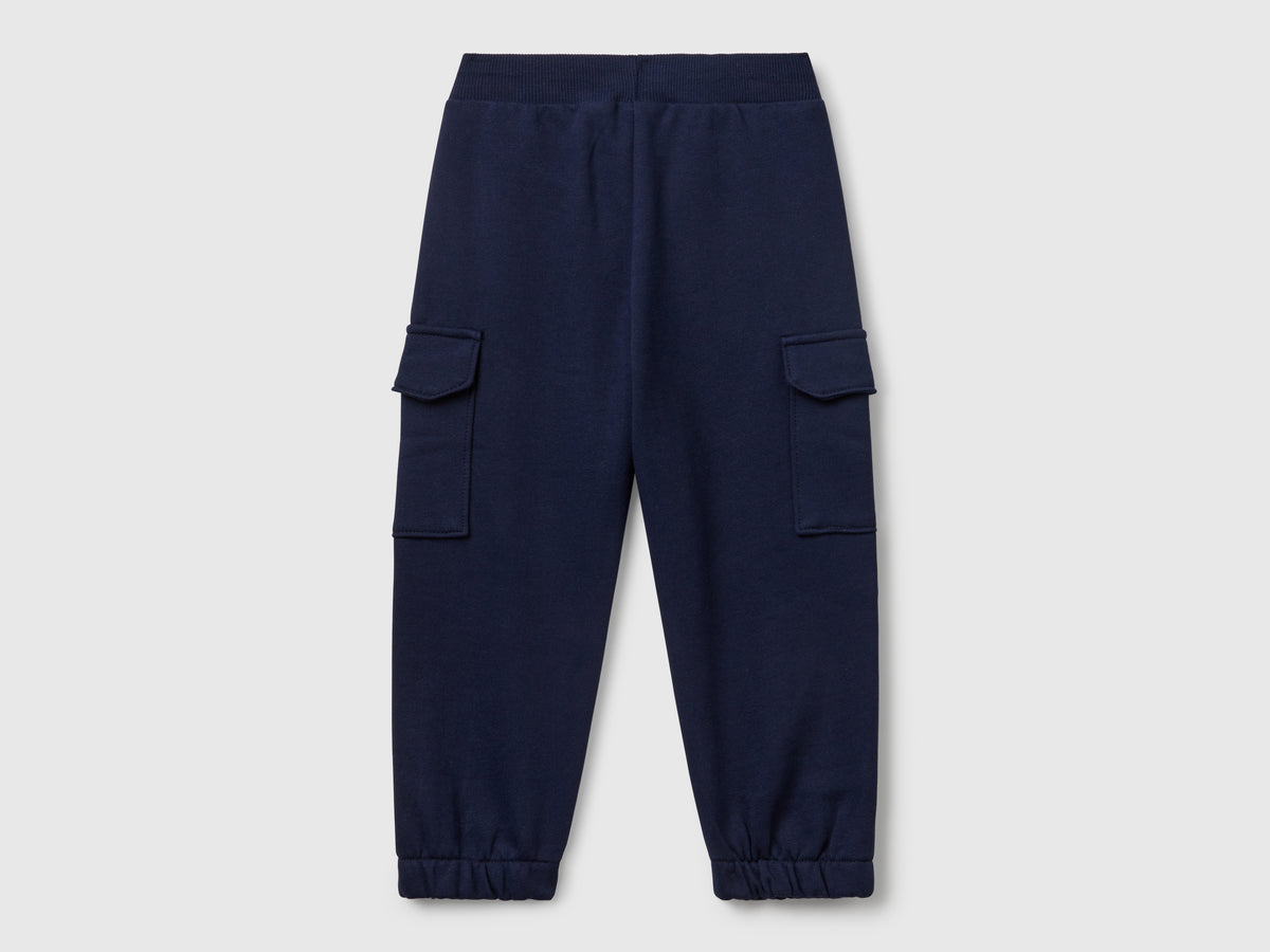 Pantaloni cargo in felpa