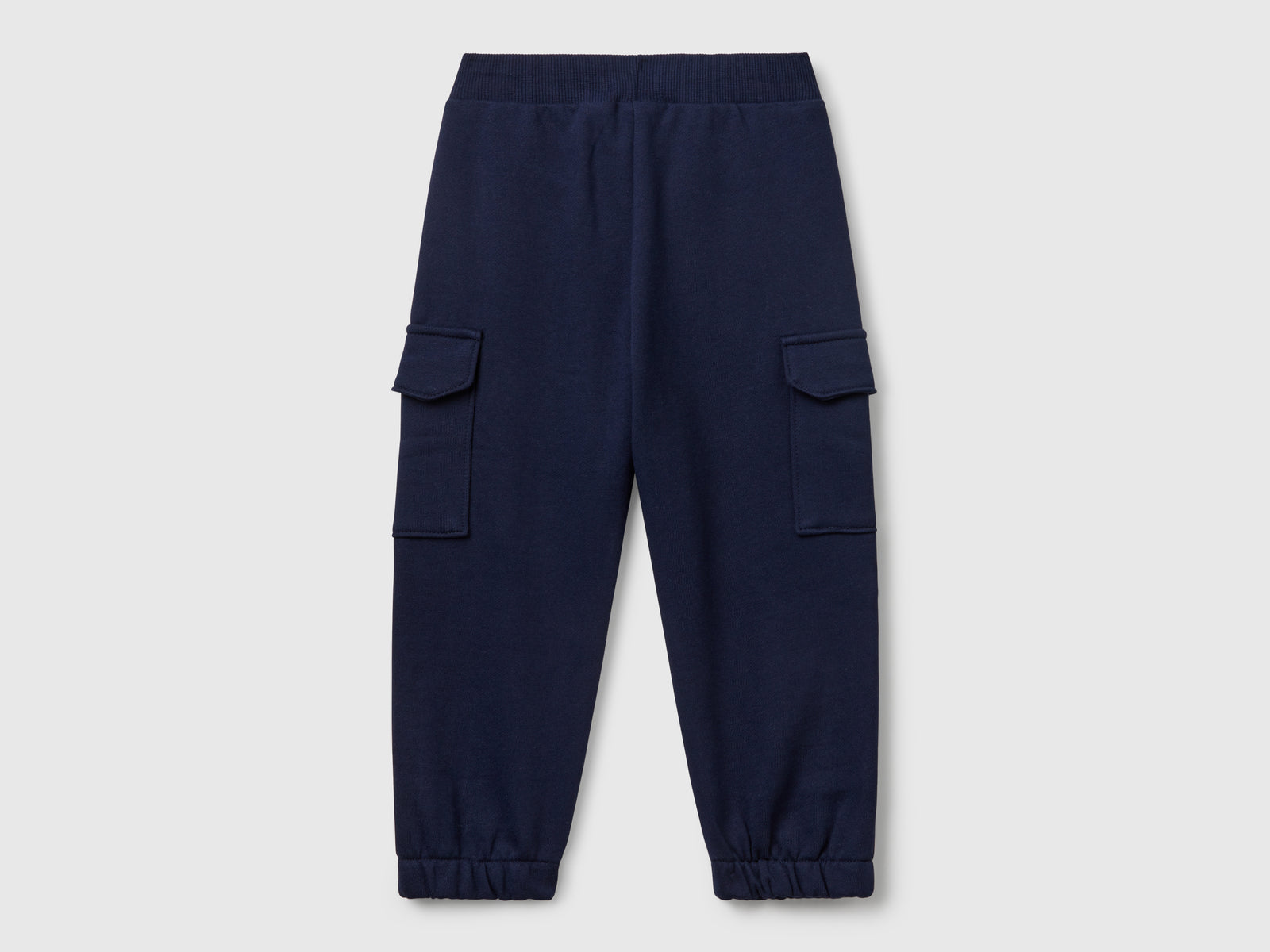 Pantaloni cargo in felpa da bimbo blu scuro 2 | Benetton Outlet