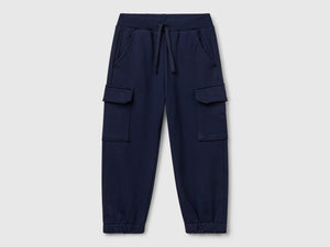 Pantaloni cargo in felpa