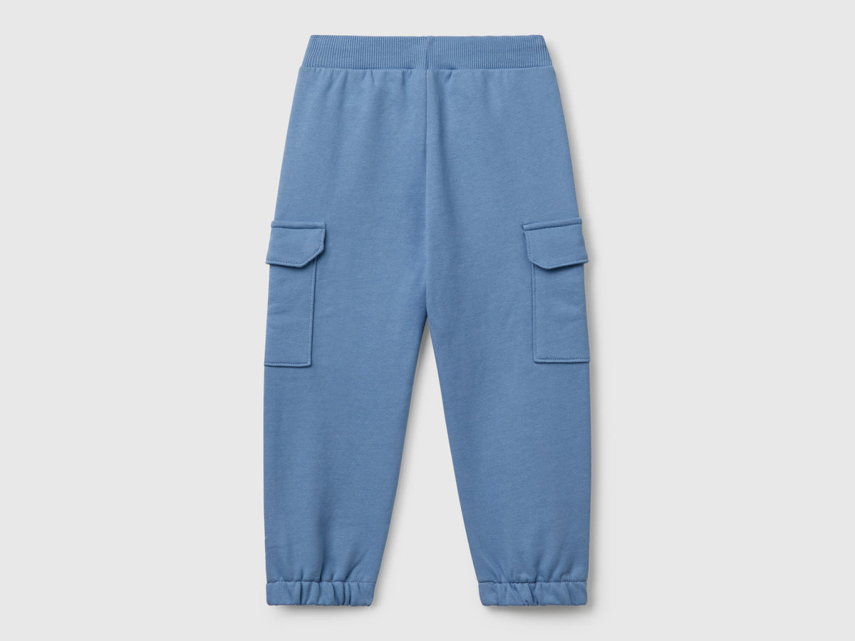 Pantaloni cargo in felpa